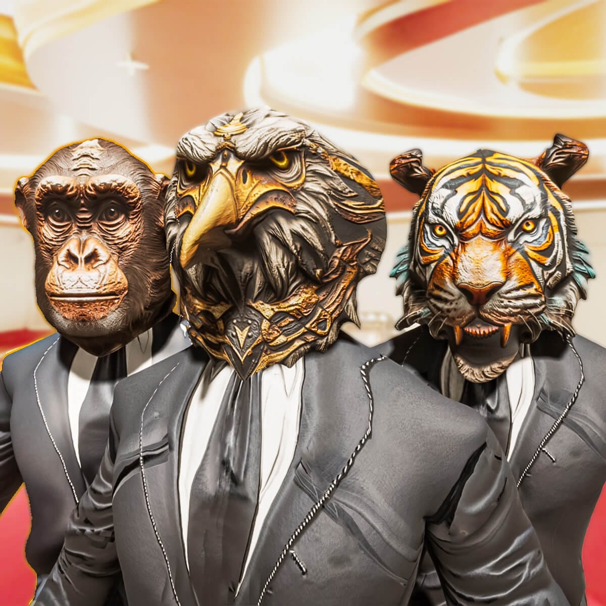 Animals In Suit Pack 4 - Thumbnail