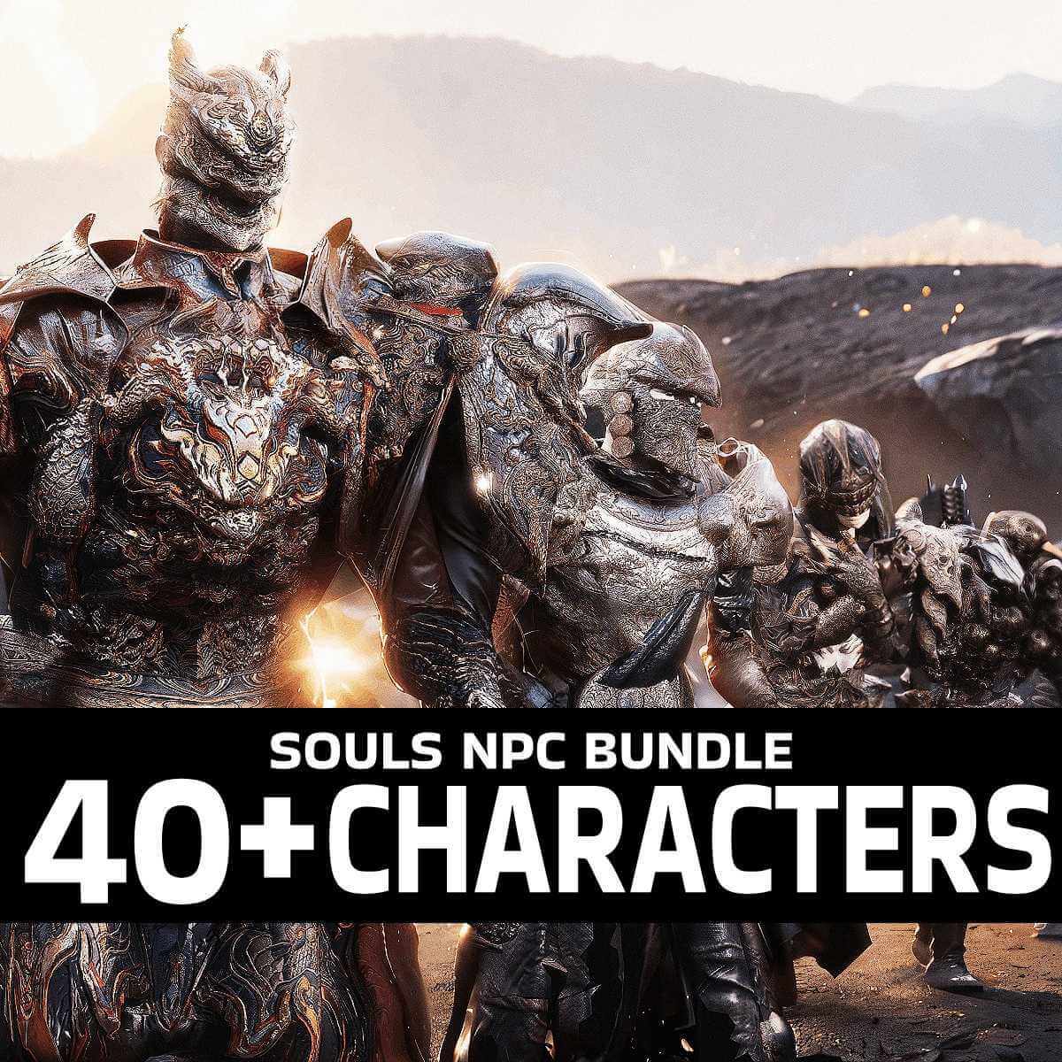 Souls Pack 26 - NPC Bundle - 40+ NPCs - Thumbnail