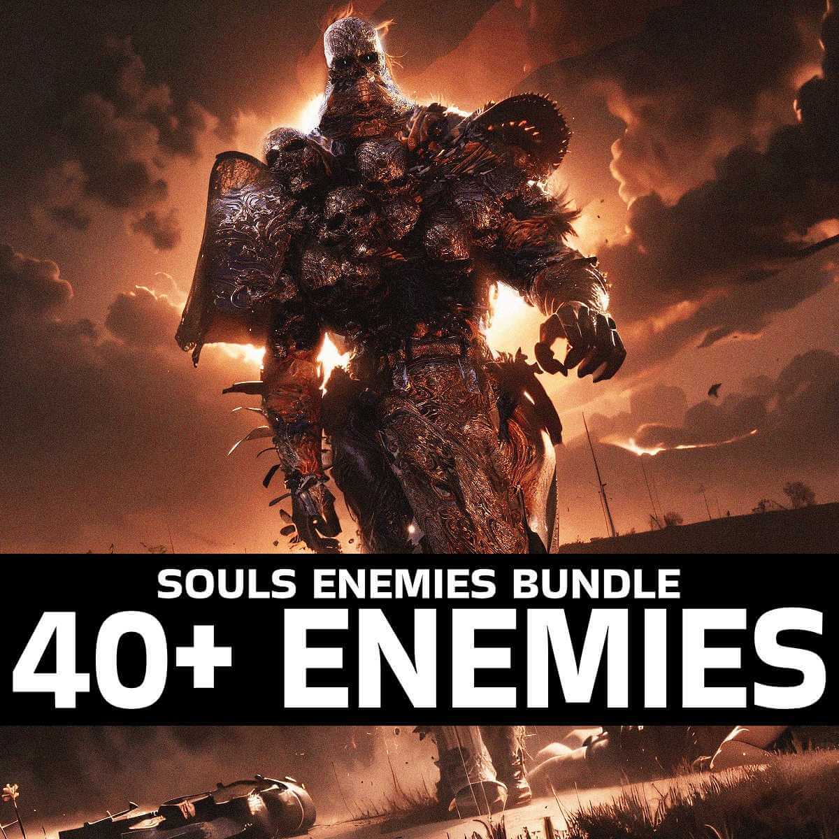 Souls Pack 28 - Enemy Bundle - 40+ Enemies - Thumbnail