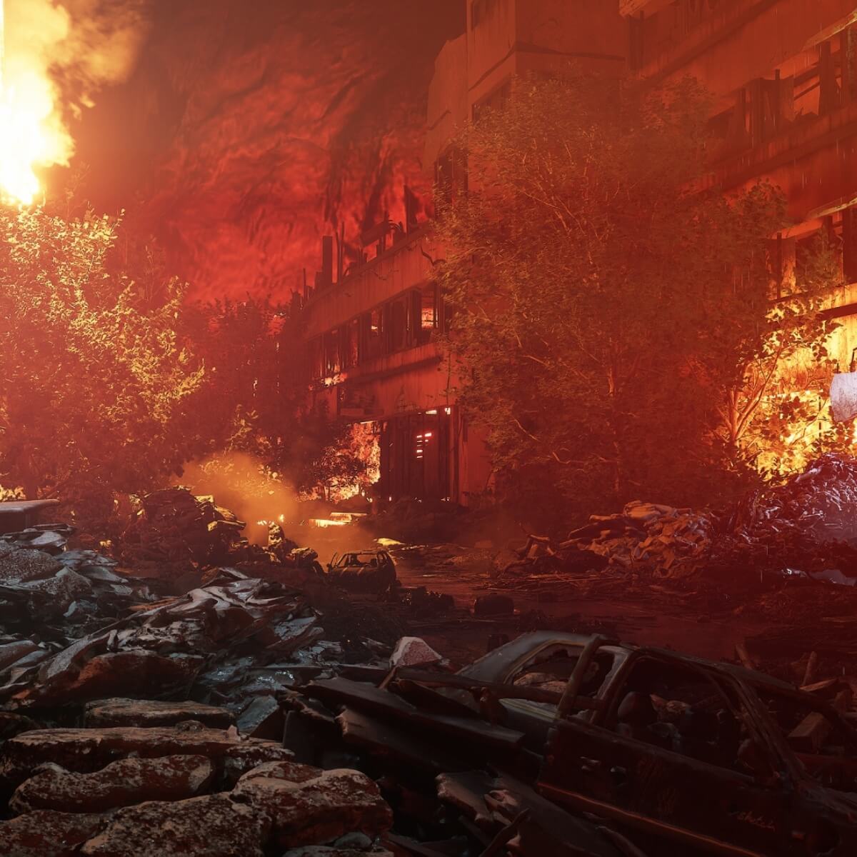 Destroyed City Streets - Thumbnail