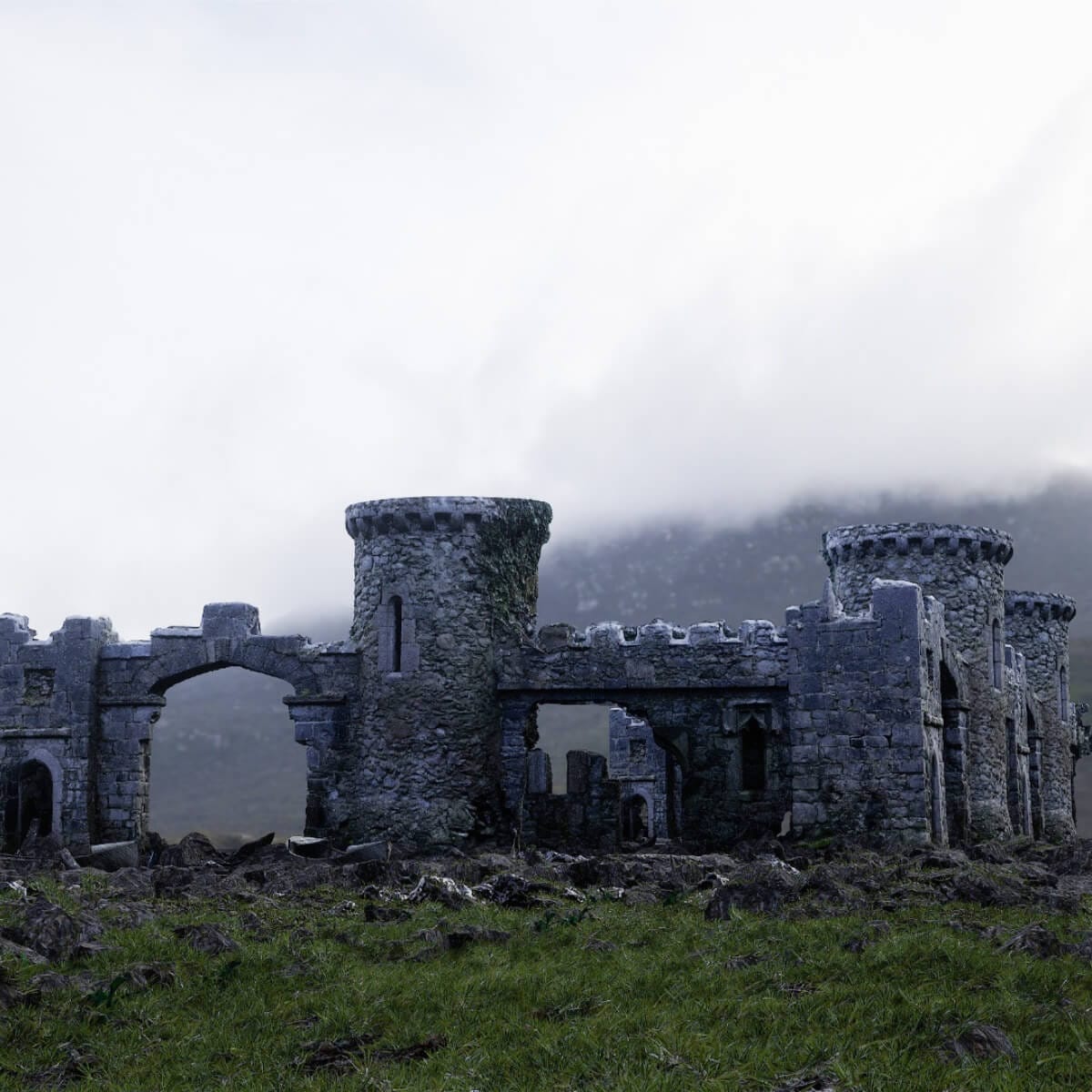 Medieval Castle Ruins Environment - Thumbnail